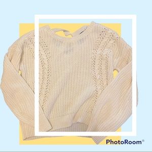 Almost Famous- Sweater with details on the back. Size: M